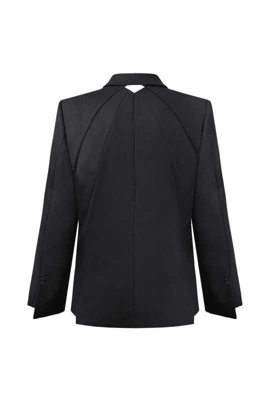 Origami Notched Lapel Men's suit (Black)