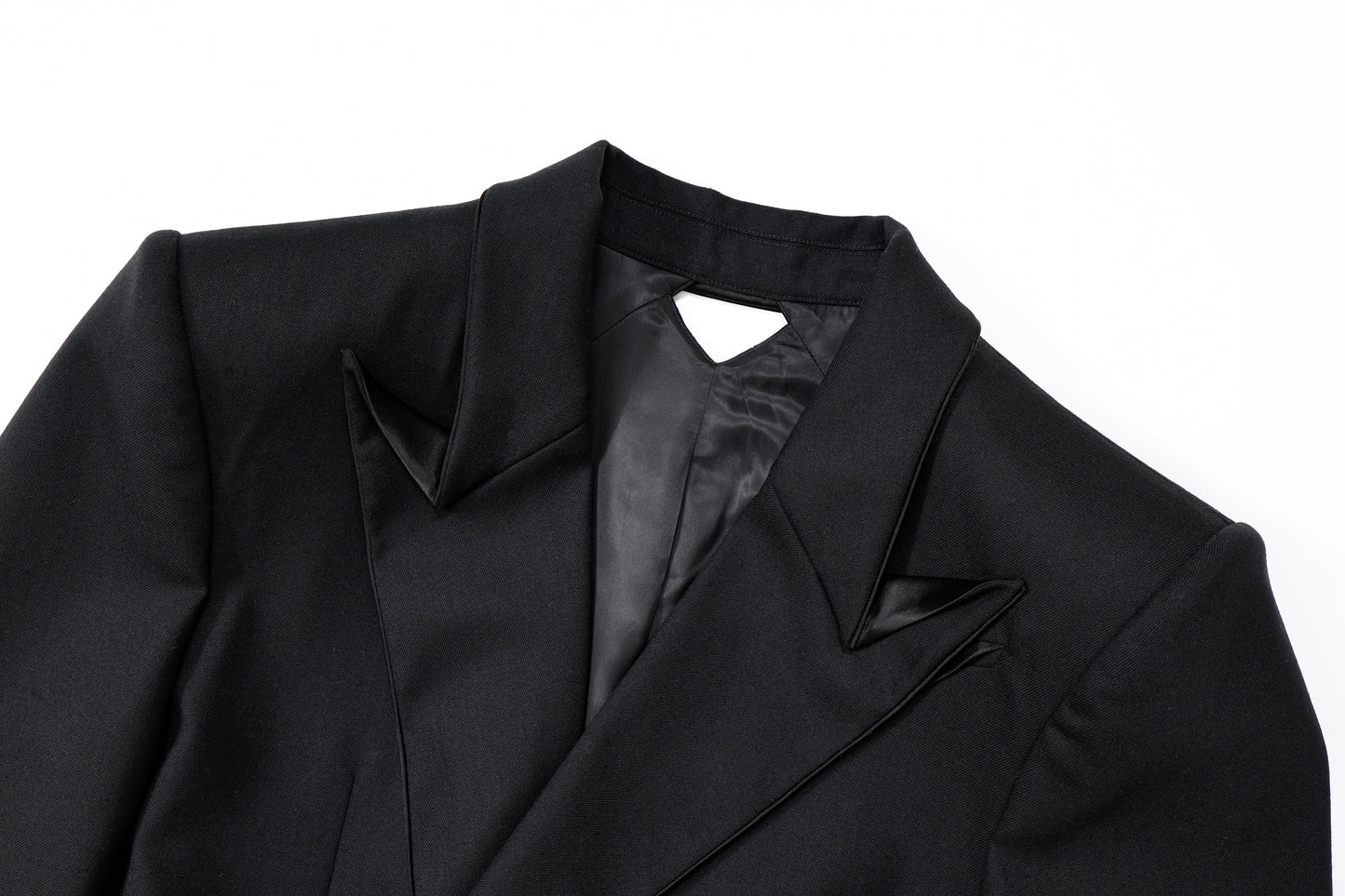 Origami Notched Lapel Men's suit (Black)