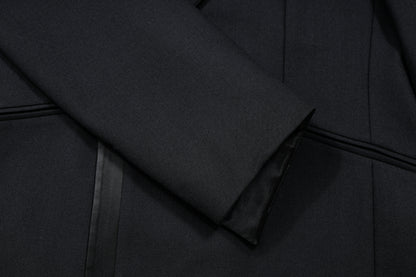 Origami Notched Lapel Men's suit (Black)