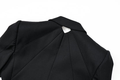Origami Notched Lapel Men's suit (Black)