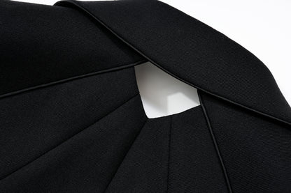 Origami Notched Lapel Men's suit (Black)