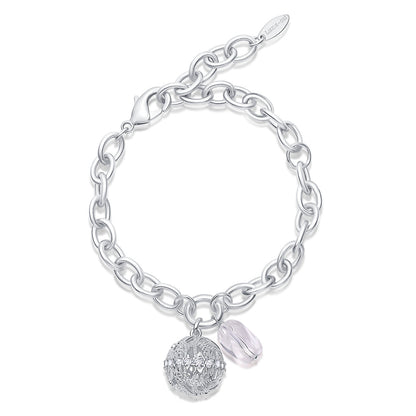 Dense-Pattern Vine Bracelet · Ethereal Void (Silver)