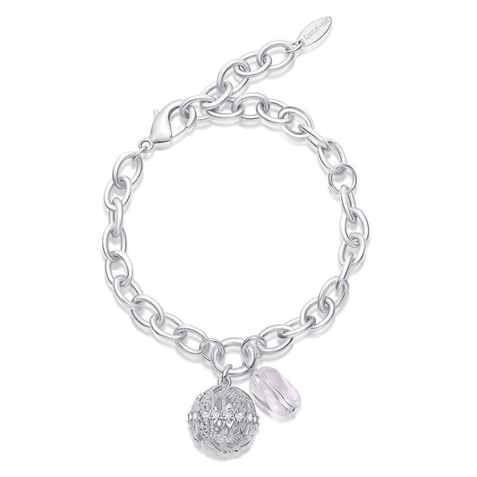 Dense-Pattern Vine Bracelet · Ethereal Void (Silver)