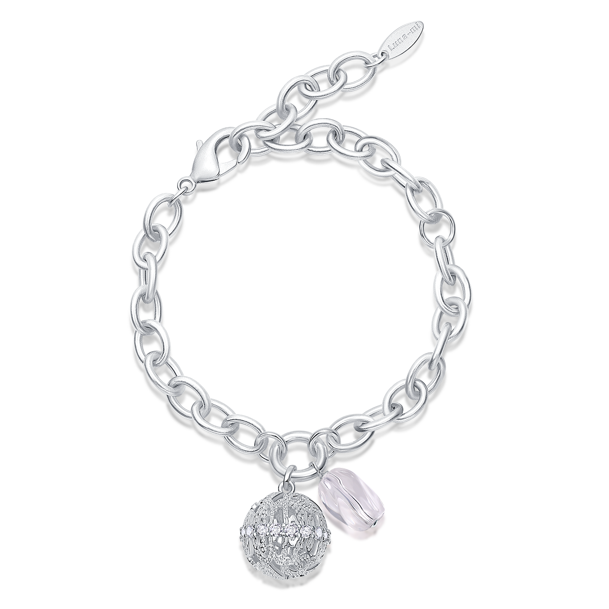 Dense-Pattern Vine Bracelet · Ethereal Void (Silver)