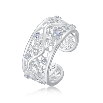 Embossed Vine Lace Ring