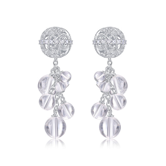 Floating Light Drop Earrings · Ethereal Void (Small)