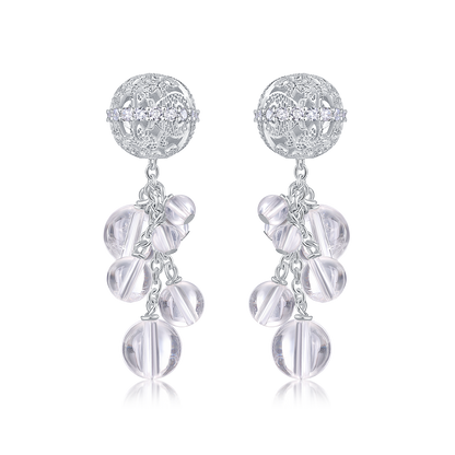 Floating Light Drop Earrings · Ethereal Void (Small)