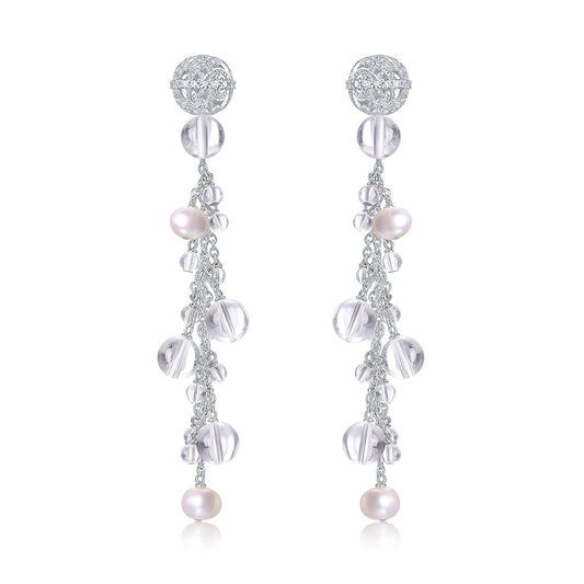 Floating Light Drop Earrings · Ethereal Void (Large)