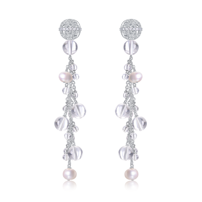 Floating Light Drop Earrings · Ethereal Void (Large)