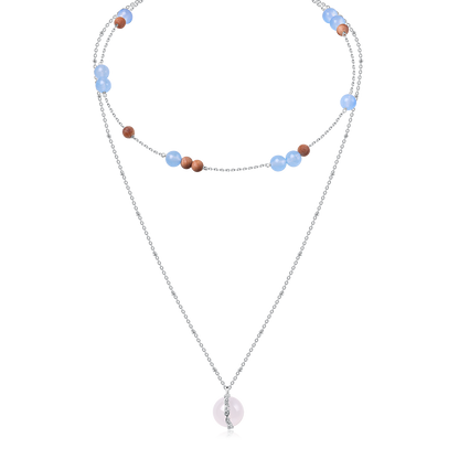 Vine-Set Layered Necklace