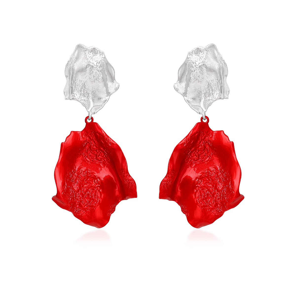 Two-tone Petal Earrings