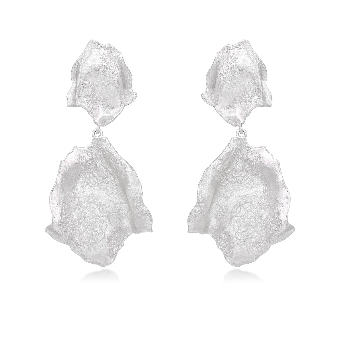 Two-tone Petal Earrings