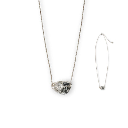 Li Realm Crystal Dome Dazzling Light Trace Mini Necklace