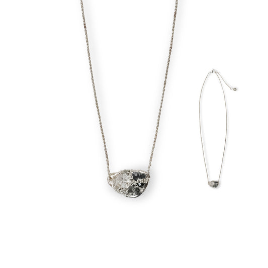 Li Realm Crystal Dome Dazzling Light Trace Mini Necklace