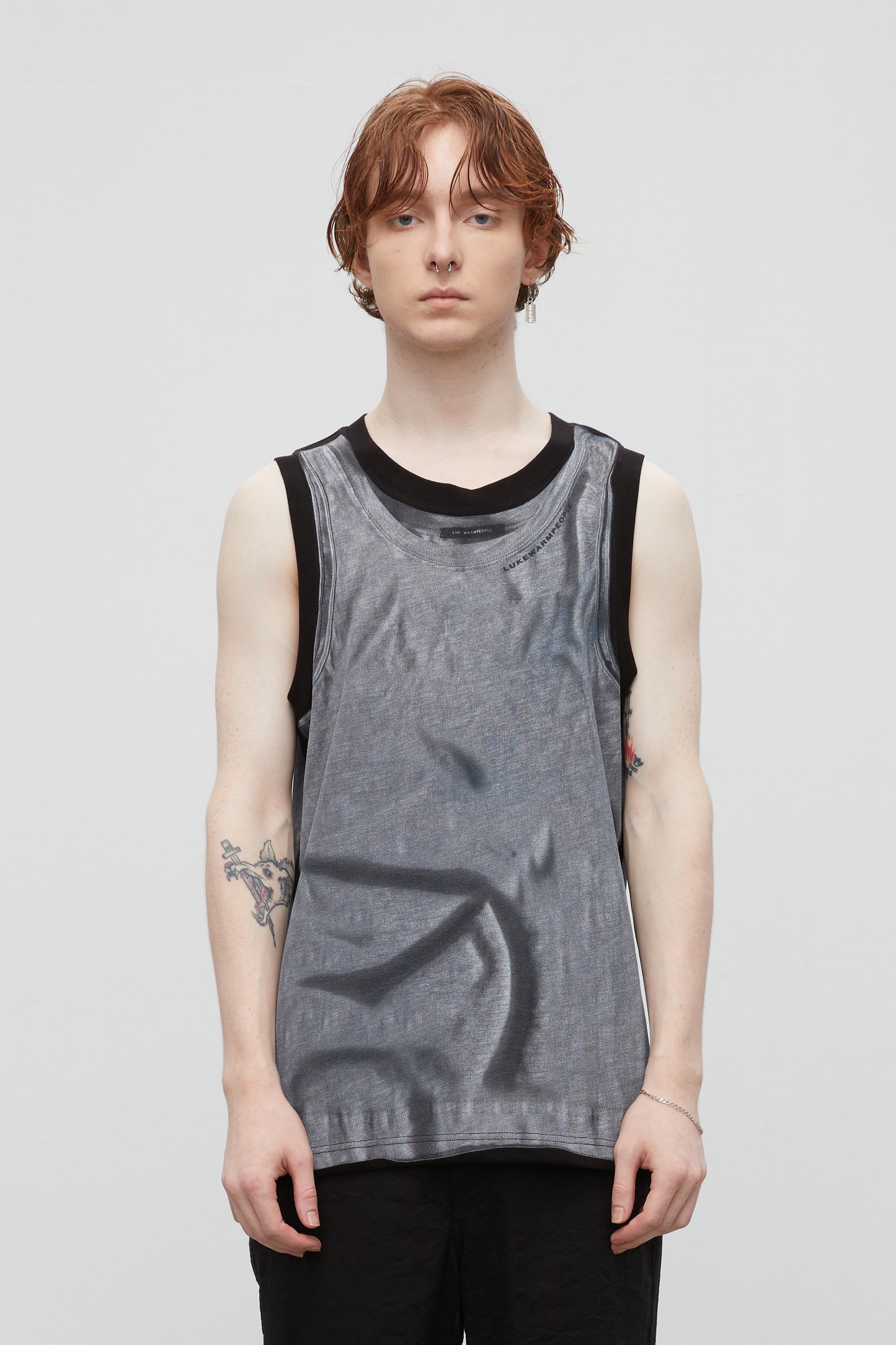 Digital print muscle tee