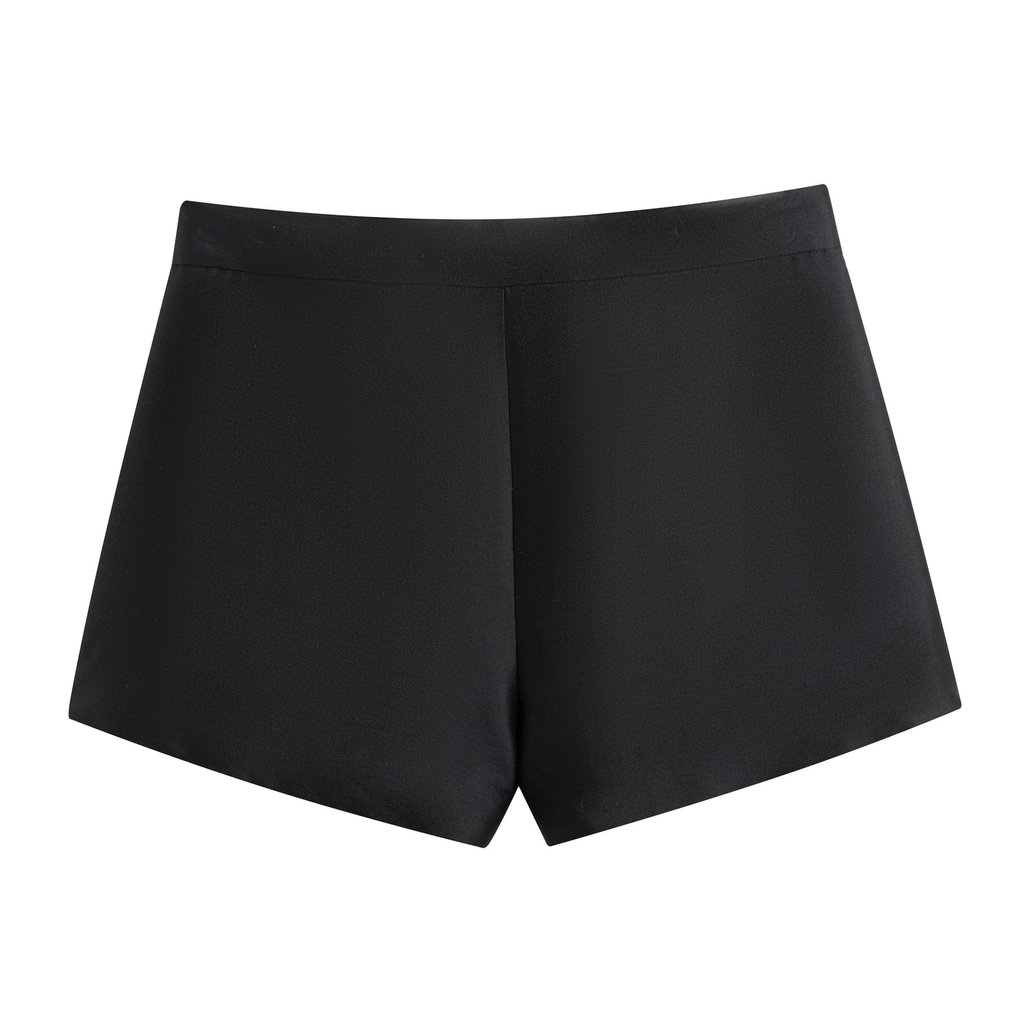 Box-Shaped Pleated Waist Shorts