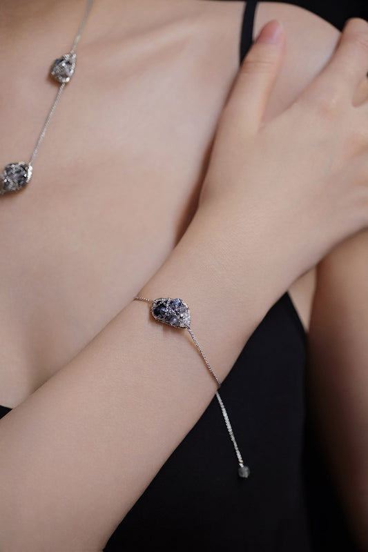 Li Realm Crystal Dome Dazzling Light Trace Mini Bracelet