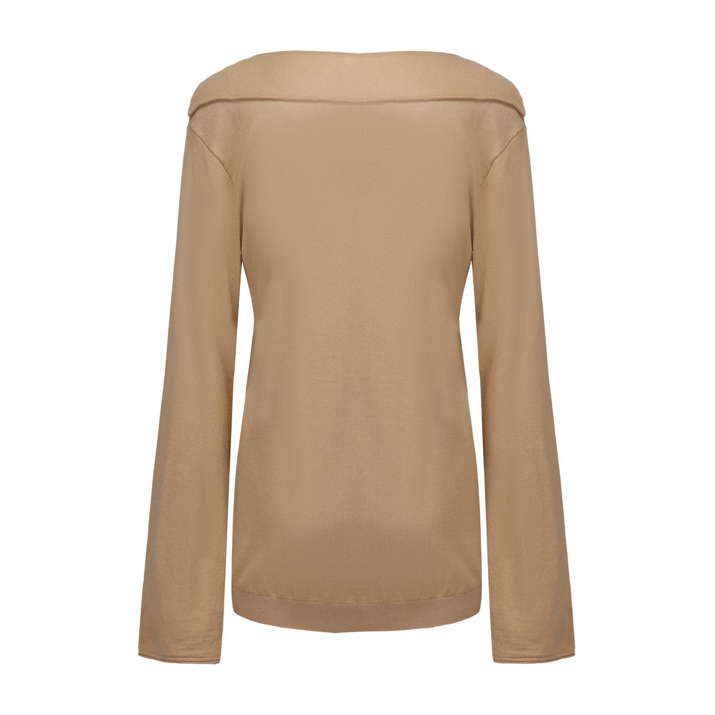 Square-Paneled Split-Sleeve Wool Cardigan