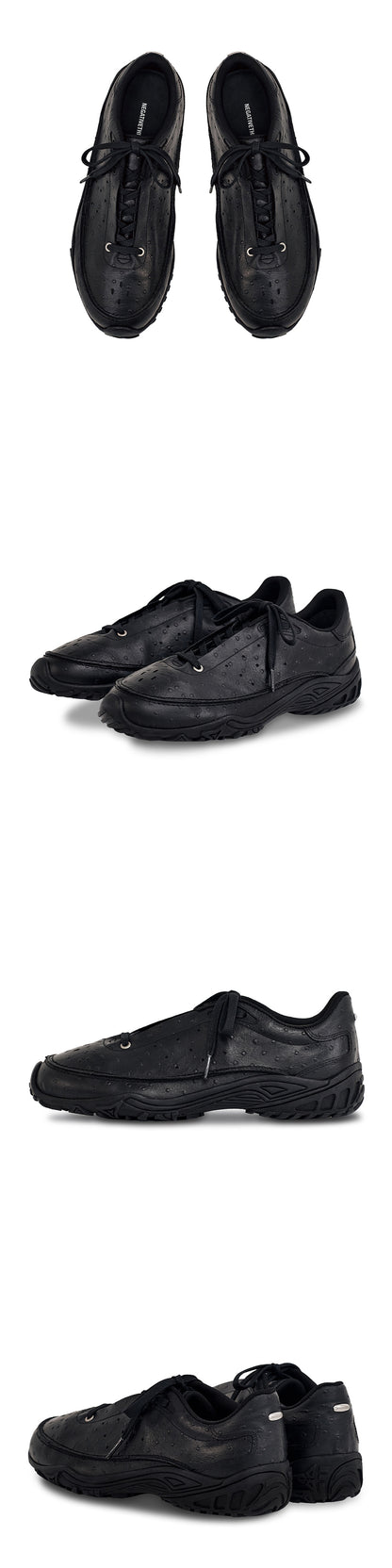 Copenhagen Sneakers_Ostrich leather Black