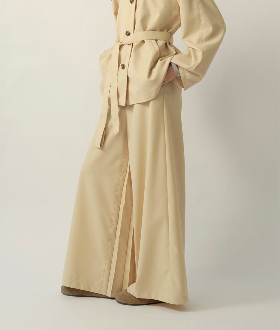 Pleated Palazzo Pants