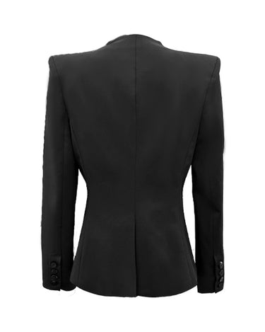 Roman blazer Jacquard Black
