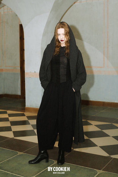 Witch hoodie wool coat 2.0