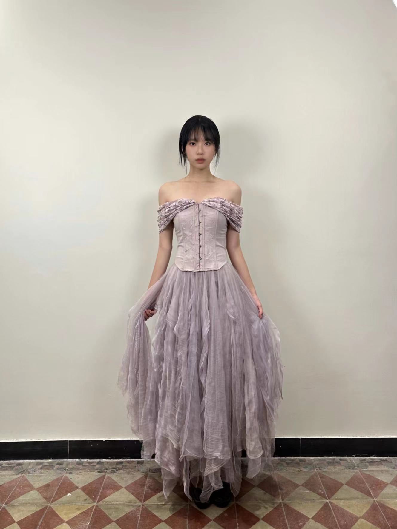 Anna Tulle Skirt-purple