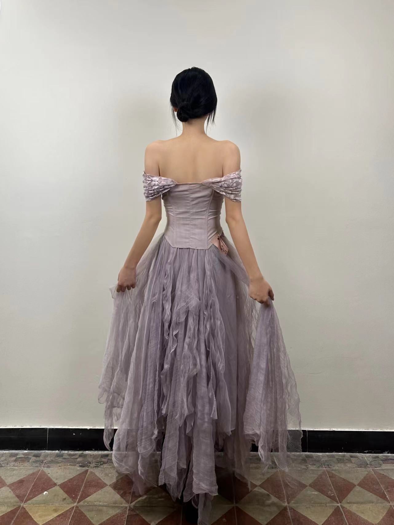 Anna Tulle Skirt-purple