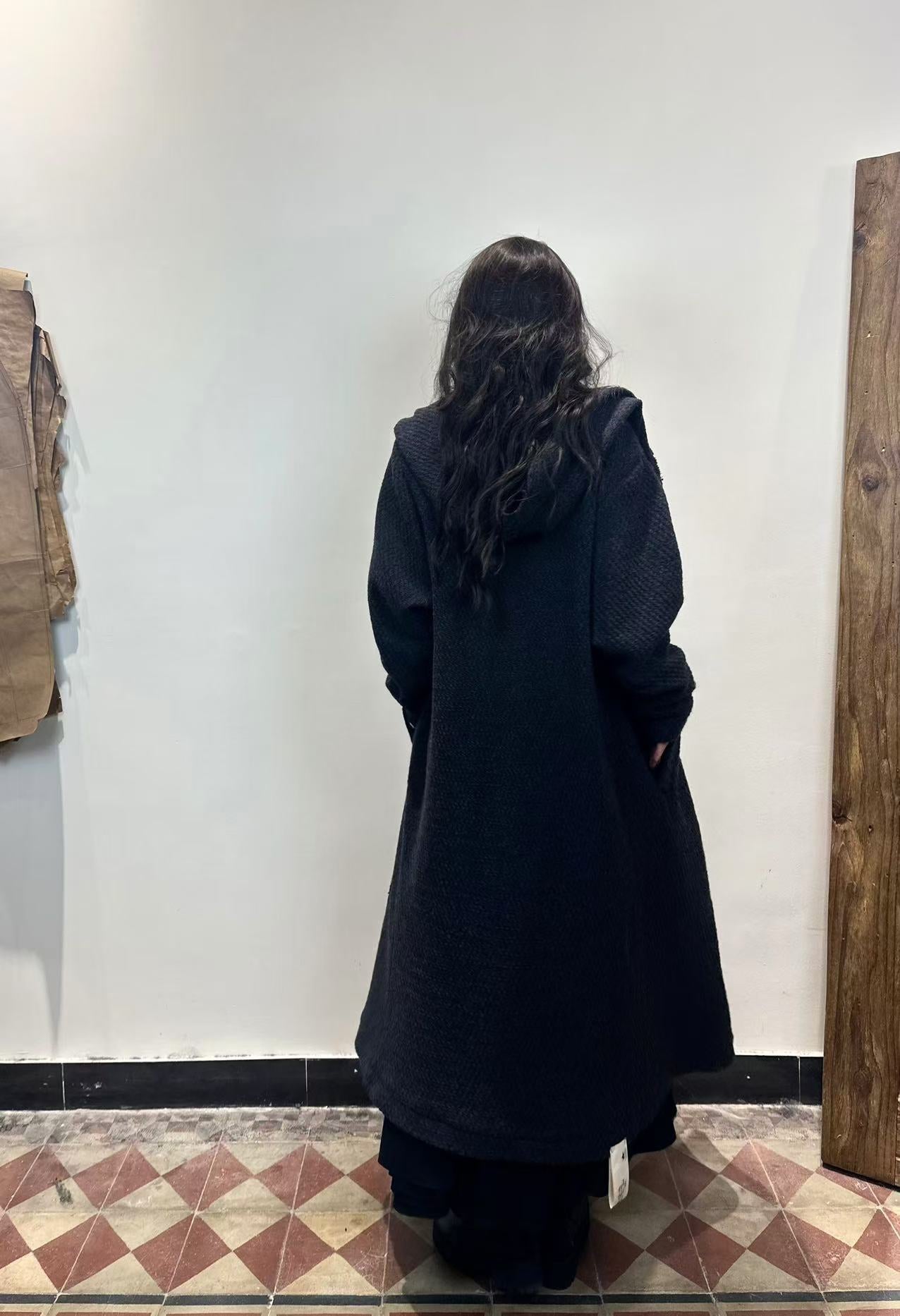 Witch hoodie wool coat 2.0