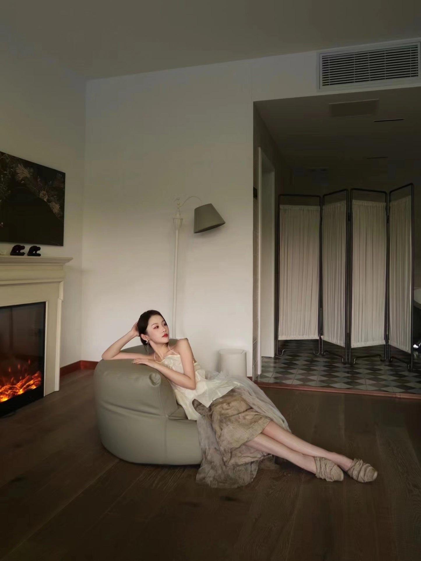 Little Swan Tulle Skirt - Washed Dyed Tea Color