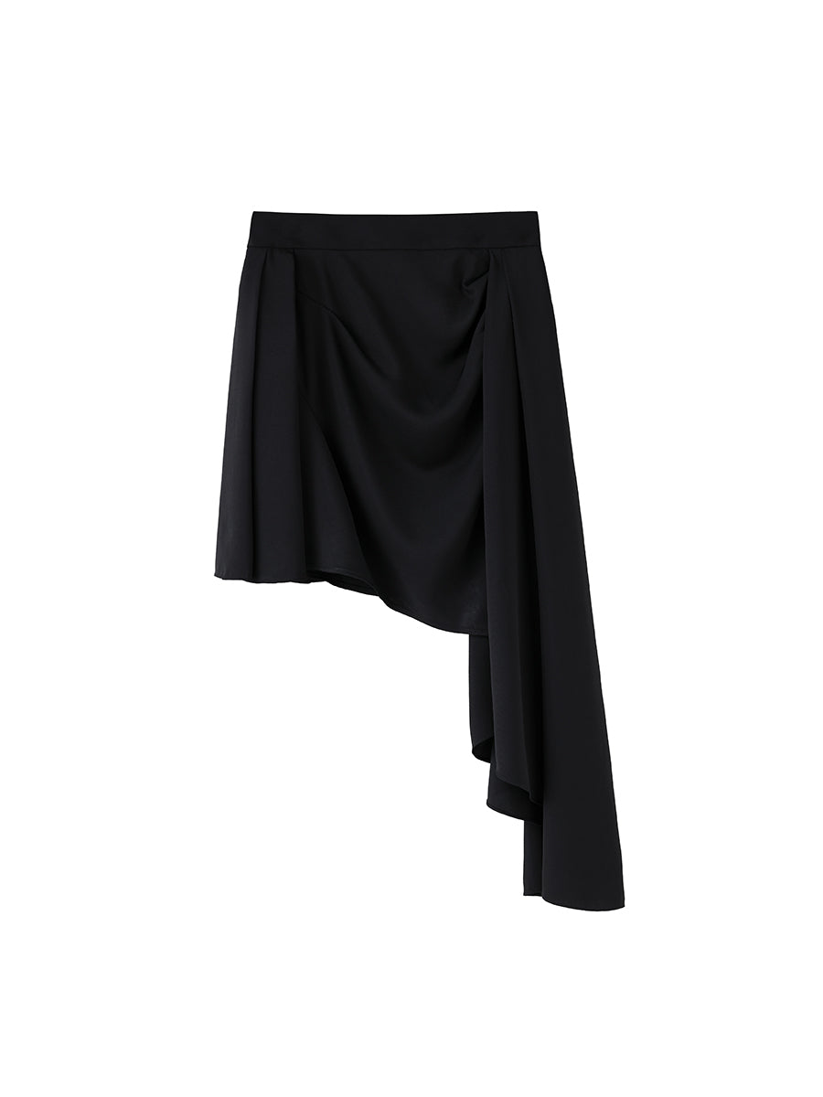 Irregular Pleated Skirt