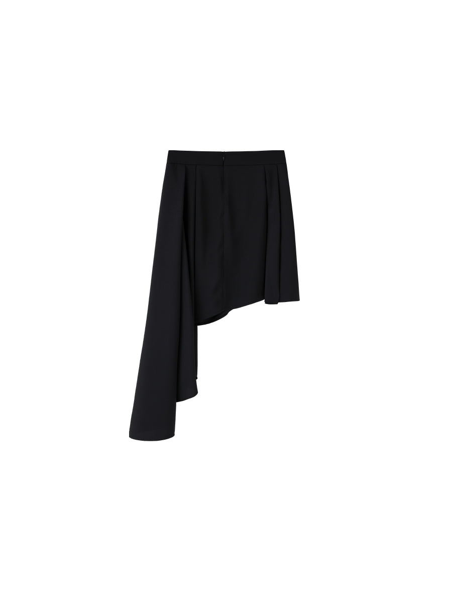 Irregular Pleated Skirt