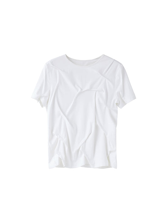 3D Pleated T-shirt