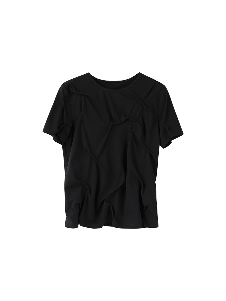 3D Pleated T-shirt