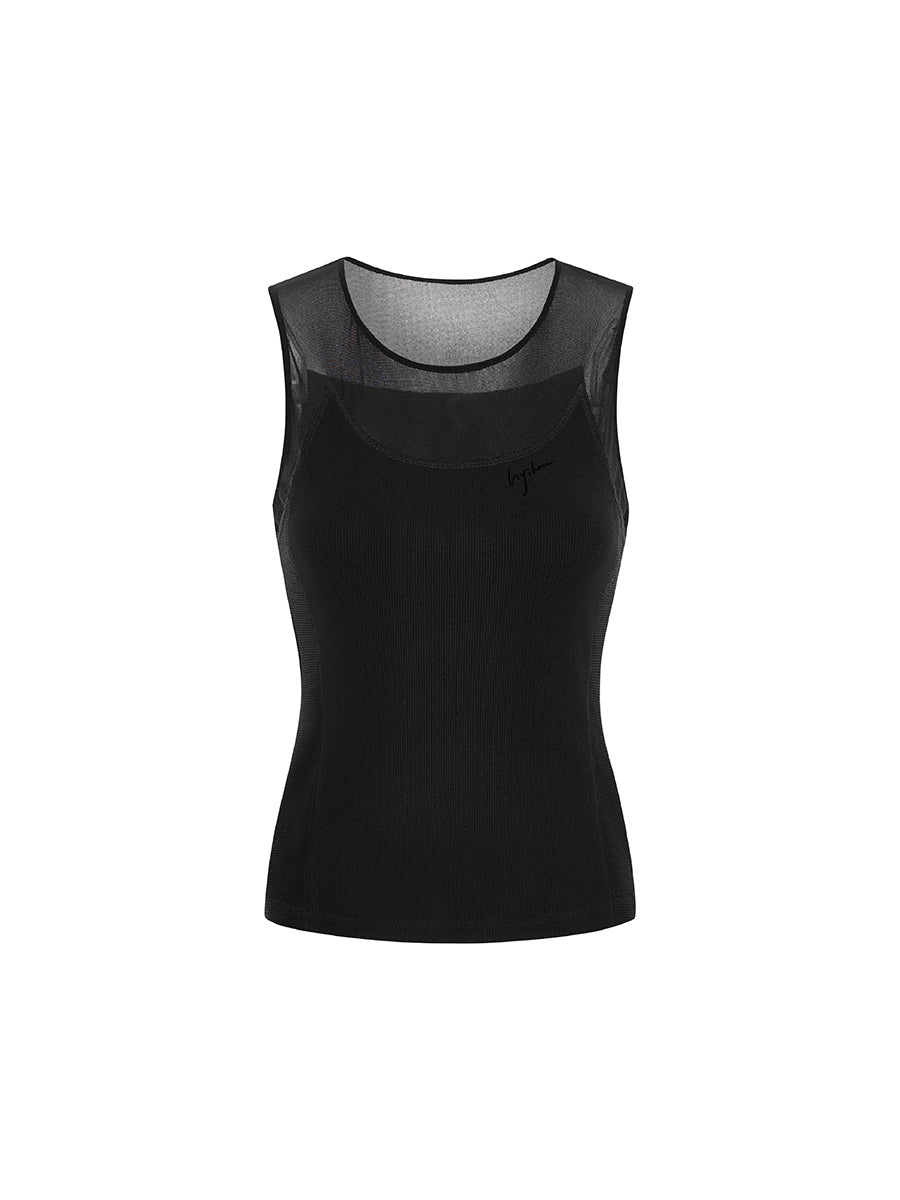 Ribbed Panel Tank Top