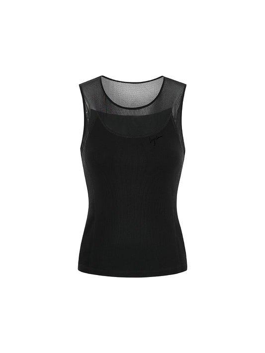 Ribbed Panel Tank Top