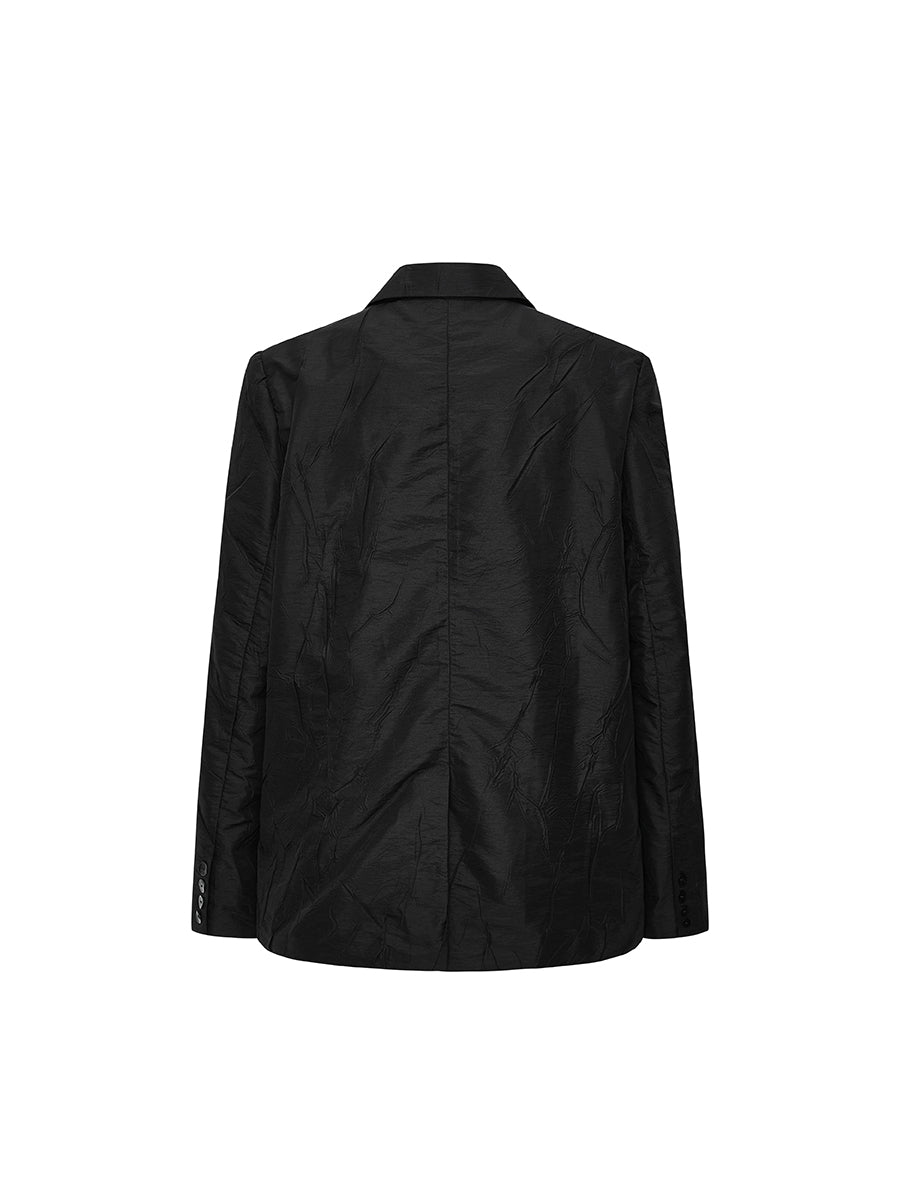 Pleated Oversized Blazer