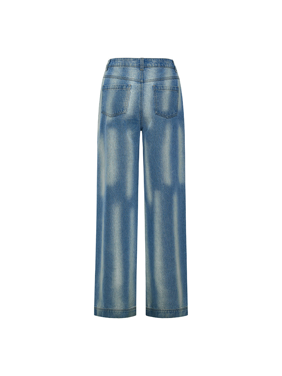 Light & Shadow Washed Jeans