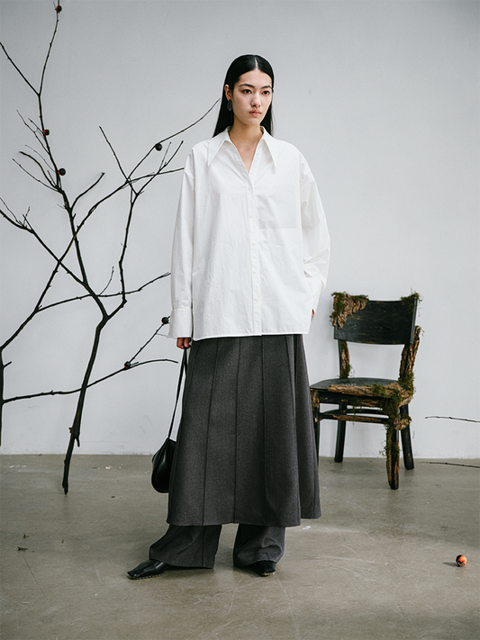 Minimalist Oversized Cotton Shirt