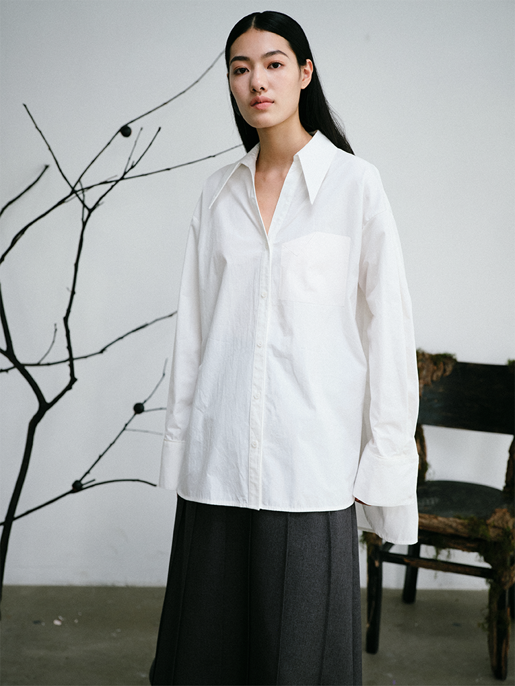 Minimalist Oversized Cotton Shirt