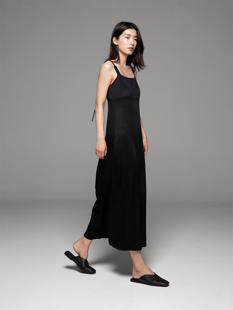 Acetate Spaghetti Strap Dress