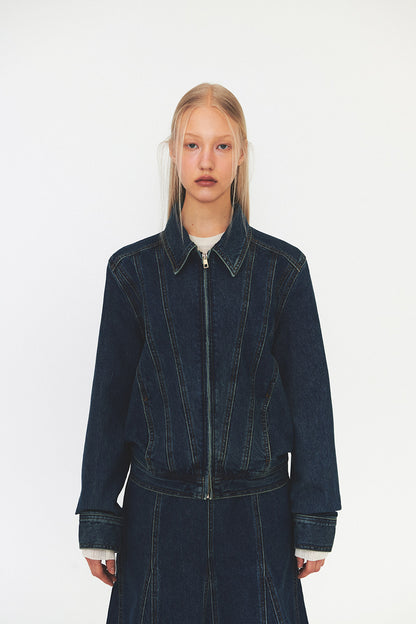 LINE DENIM JACKET