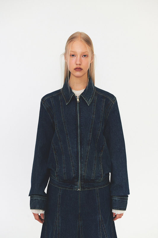 LINE DENIM JACKET
