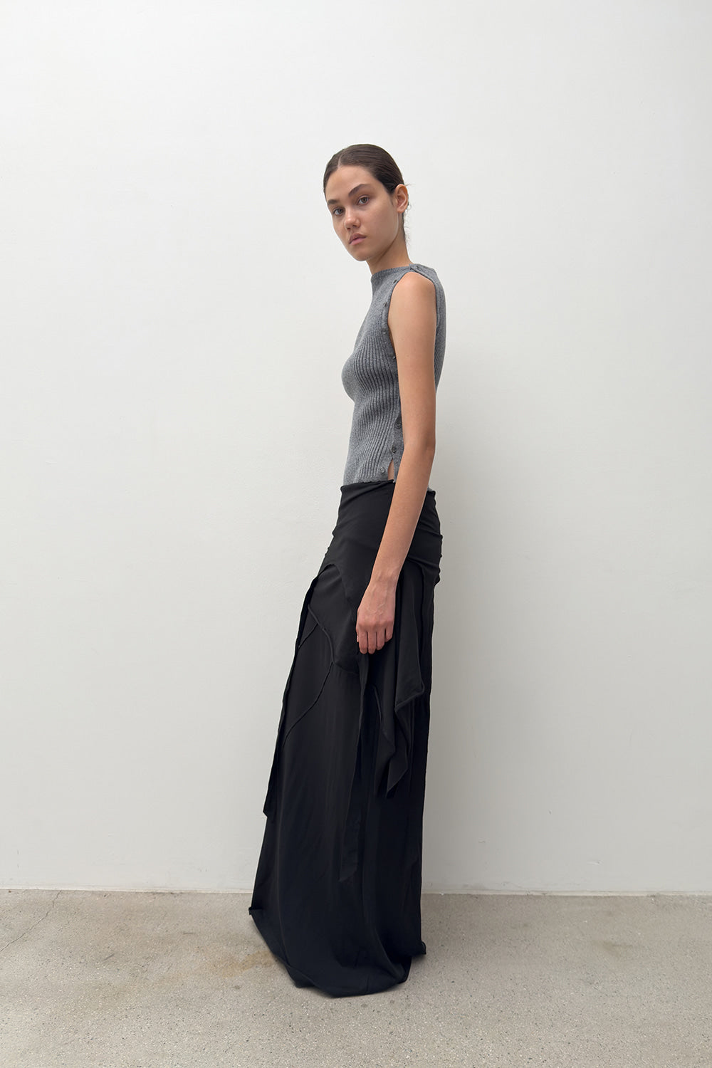 TWO WAY BUTTON TUBE TOP/SKIRT