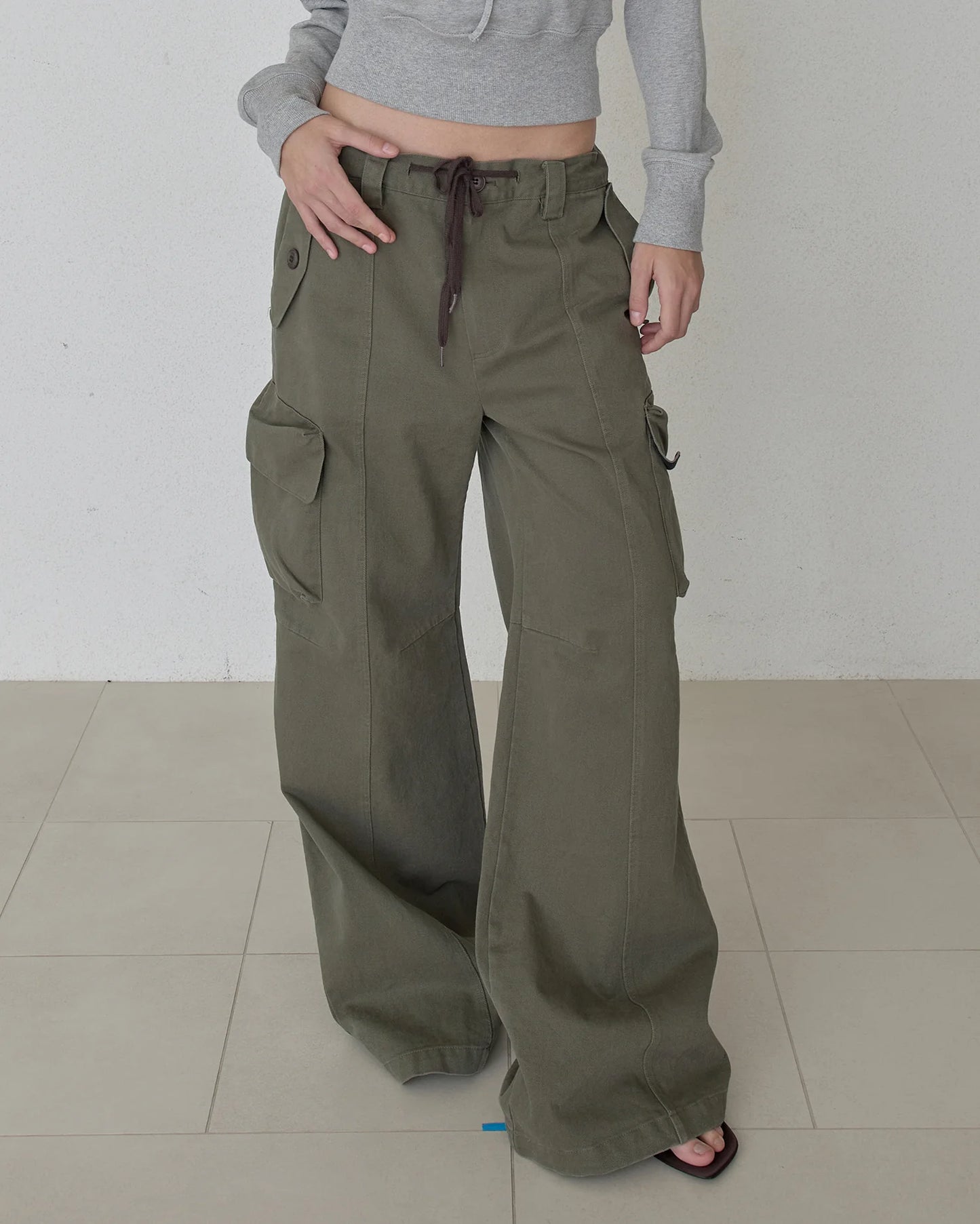 COMFY COTTON CARGO PANTS KHAKI