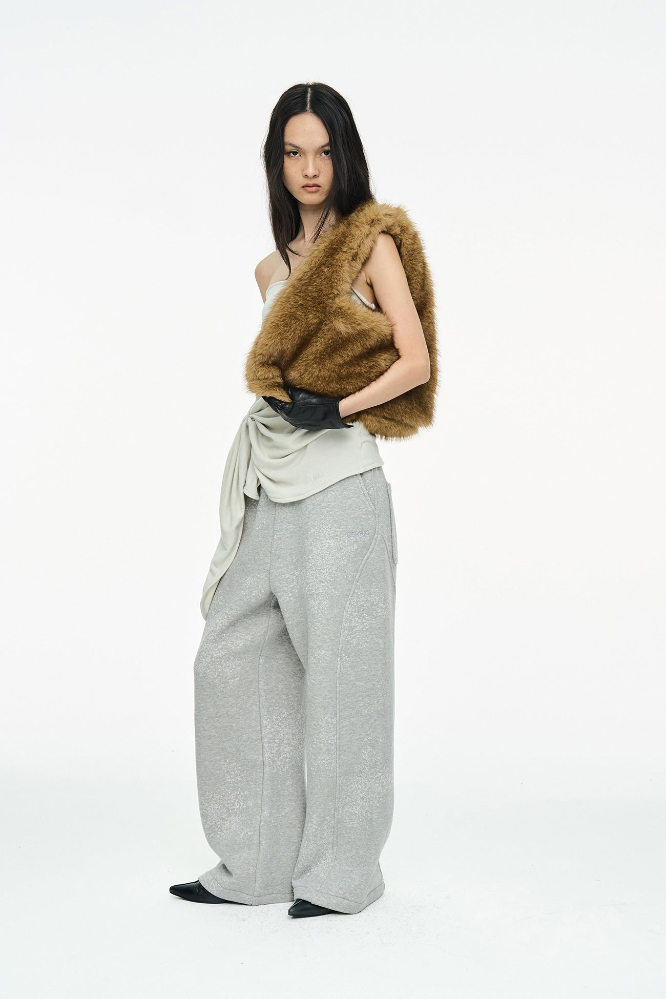 SNOW WIDE PANTS / GRAY