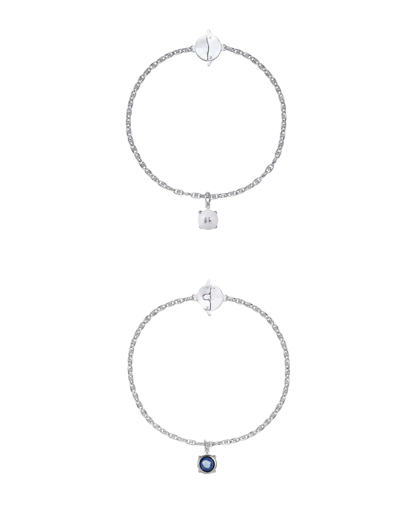 White Spherical Pendant Necklace