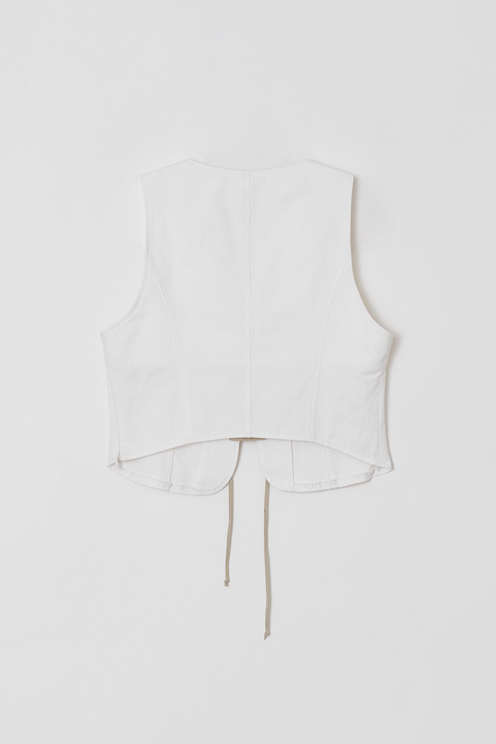 COTTON LACE UP VEST