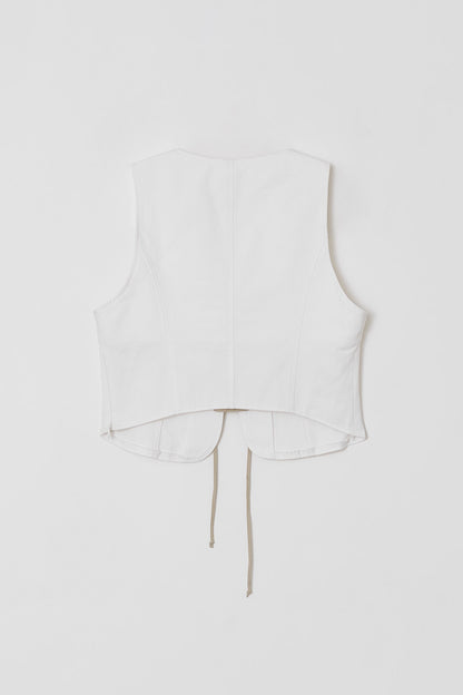 COTTON LACE UP VEST