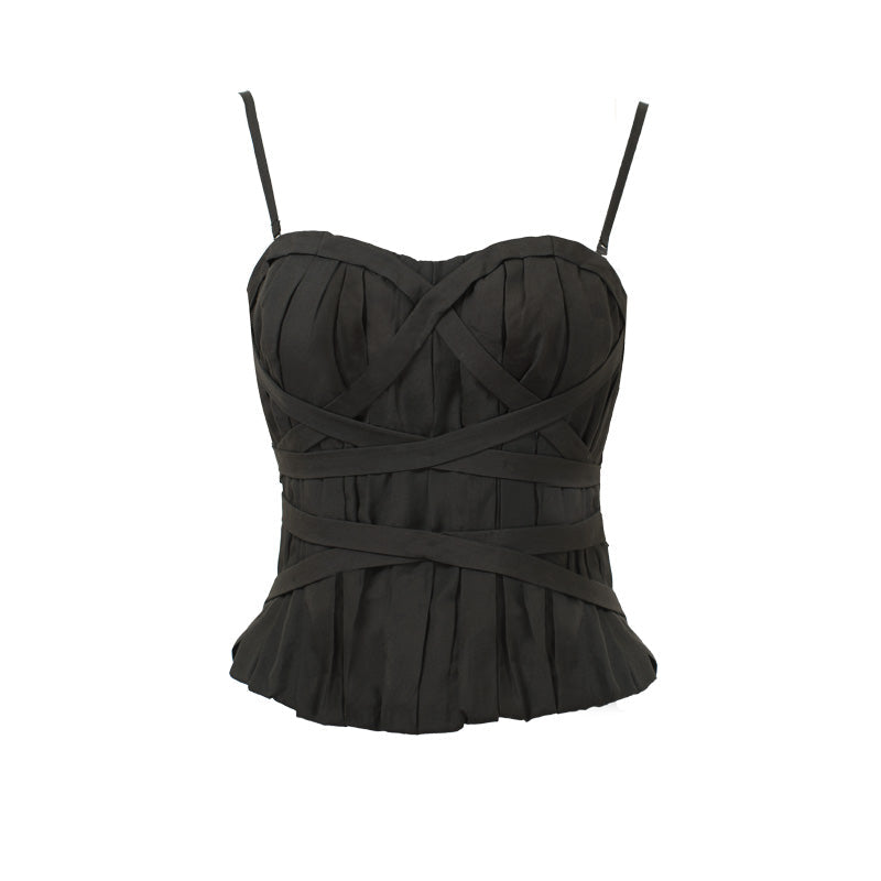 Elf Halter Top Black
